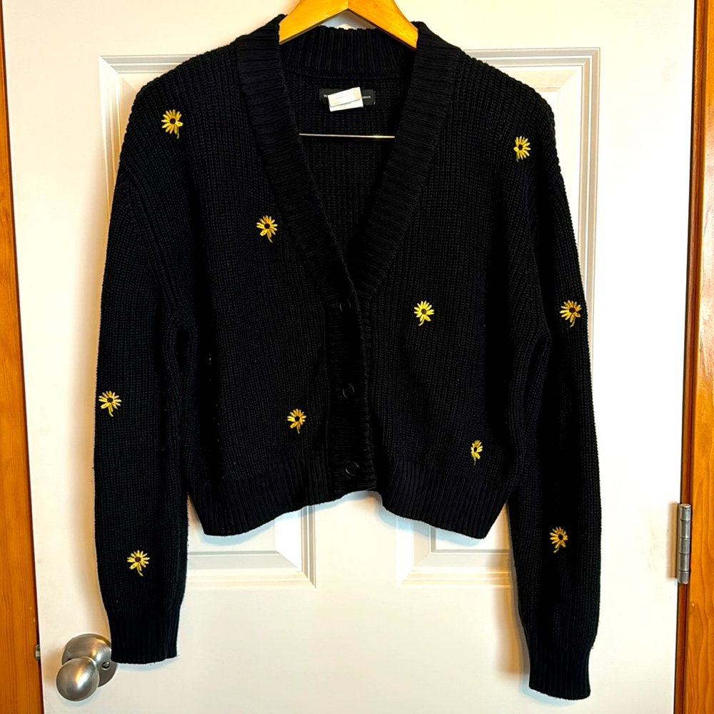 Sunflower cropped cardigan